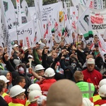 Demonstracja górników