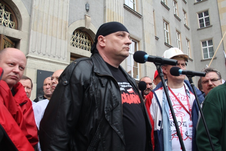 Demonstracja górników