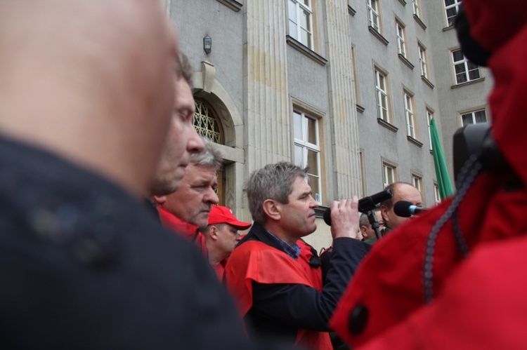 Demonstracja górników