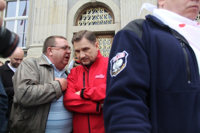 Demonstracja górników