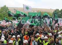 Demonstracja górników