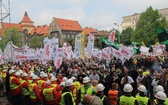 Demonstracja górników