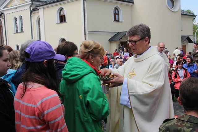 Łagiewniccy pielgrzymi w Hałcnowie