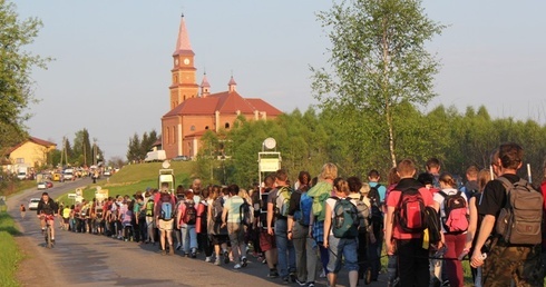 Kościół w Wysokiej - ostatni cel drugiego dnia pielgrzymki