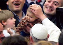 3.05.2014. Watykan. Spotkanie papieża Franciszka z członkami włoskiej Akcji Katolickiej w Auli Pawła VI 