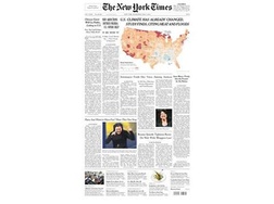 S. Cristina na pierwszej stronie NYT