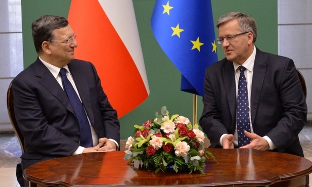 Prezydent Komorowski spotkał się z Barroso