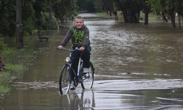 Podtopienia w Oświęcimiu i w Bielanach