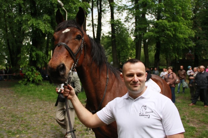 Jeźdźcy i zaprzęgi konne na pielgrzymce