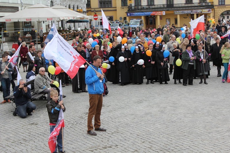 Cieszyn - ostatnie przygotowania do Marszu dla Życia i Rodziny