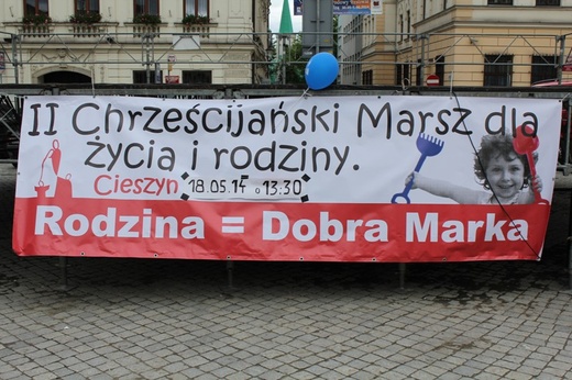 Cieszyn - ostatnie przygotowania do Marszu dla Życia i Rodziny