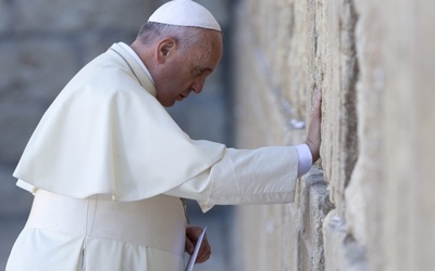 Franciszek przy Ścianie Płaczu