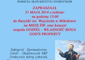 Msza św. i koncert zespołu Gospel - Własność Boga God's Property, Mikołów, 31 maja