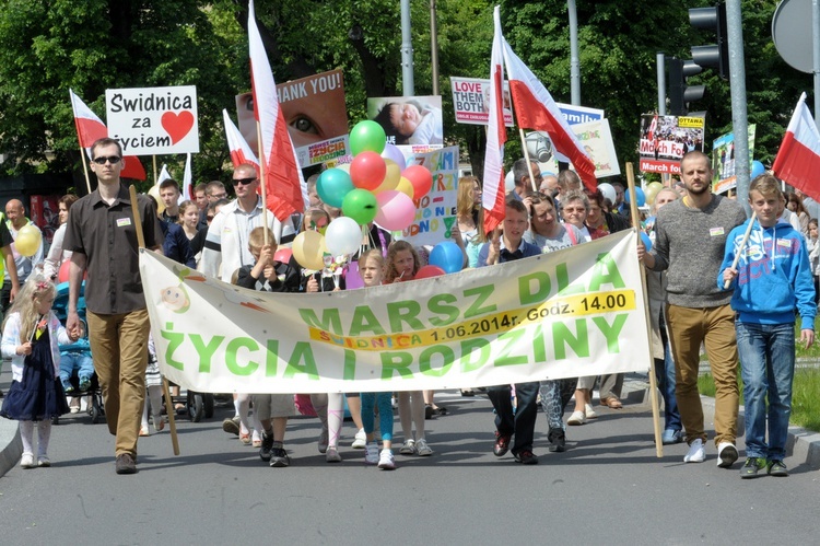 Marsz dla życia i rodziny w Świdnicy