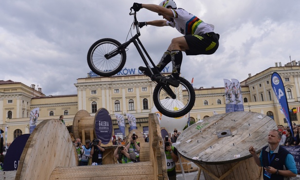 Trial rowerowy w Krakowie