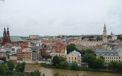 Wieża Piastowska i panorama Opola