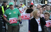 Manifestacja solidarności ze skazanymi za przerwanie wykładu prof. Zygmunta Baumana