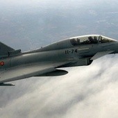 Rozbił się myśliwiec eurofighter