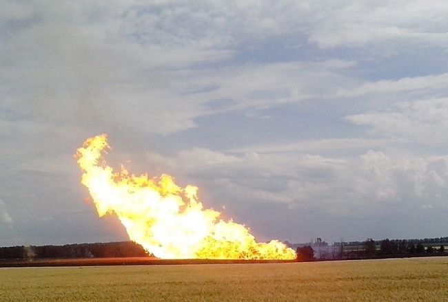 Wybuch gazociągu Rosja - Ukraina - UE