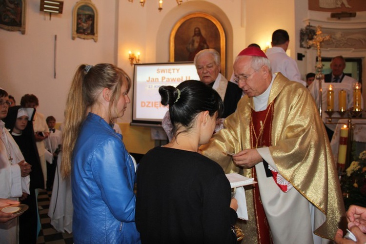 Dziekczynnienie za kanonizację Jana Pawła II w Trębkach