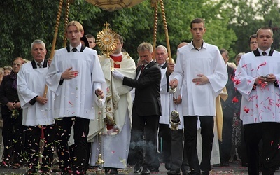 Procesja w Łowiczu na zakończenie oktawy Bożego Ciała