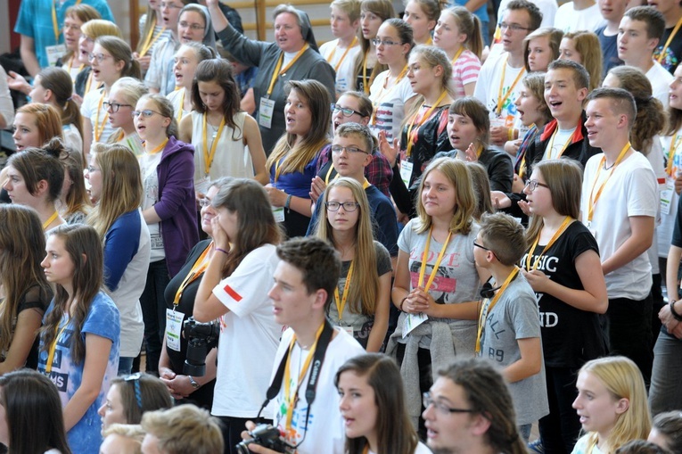 Młodzież - początek Mszy