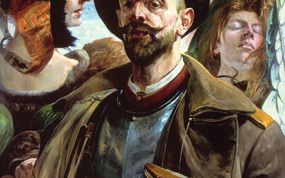 „Na jednej strunie” (1908)  – jeden z wielu autoportretów Jacka Malczewskiego