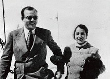 Antoine de Saint-Exupéry ze swoją żoną Consuelo Suncín Sandoval de Gómez w Chamonix we Francji w 1934 roku