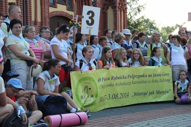 69. Pielgrzymka Rybnicka - dzień 1 - wymarsz