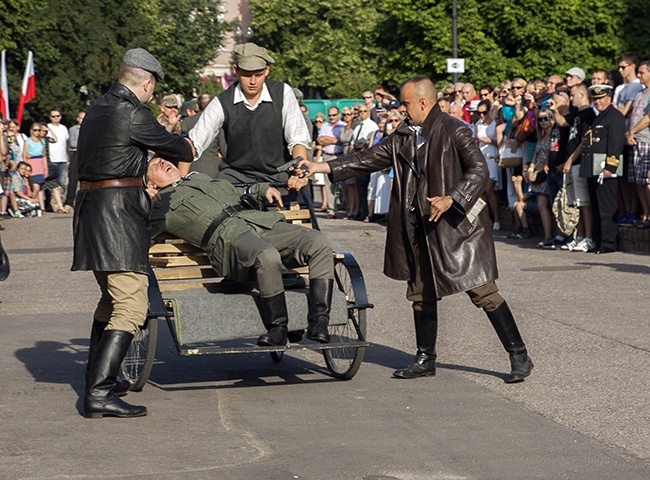 Powstańcza barykada w Koszalinie