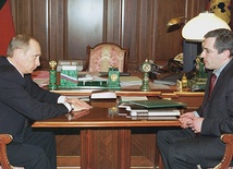 Michaił Chodorkowski podczas spotkania z Władimirem Putinem – rok przed uwięzieniem szefa Jukosu