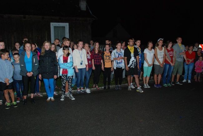 Pielgrzymi podczas trasy 