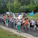 Pielgrzymi podczas trasy 