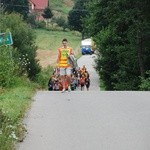 Pielgrzymi podczas trasy 