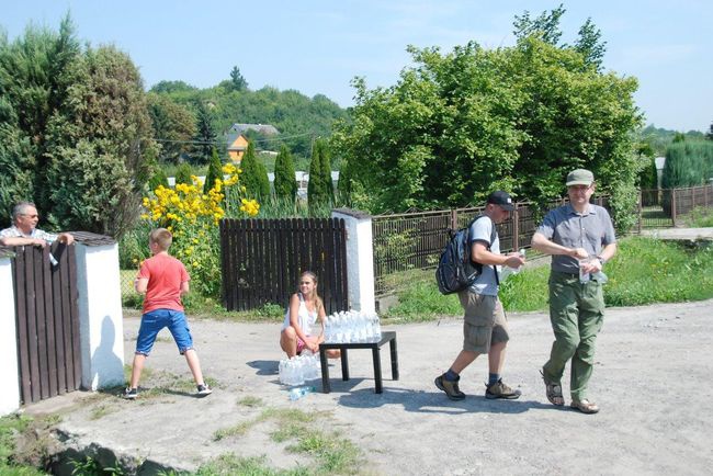 Pielgrzymi podczas trasy 