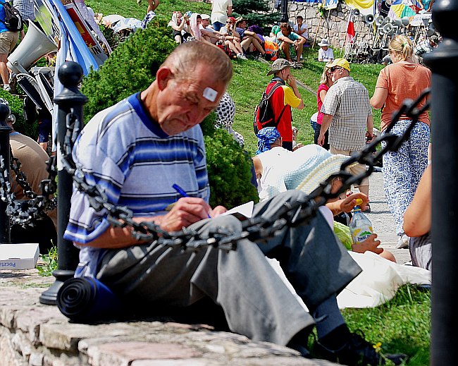 "Gość" na pielgrzymce