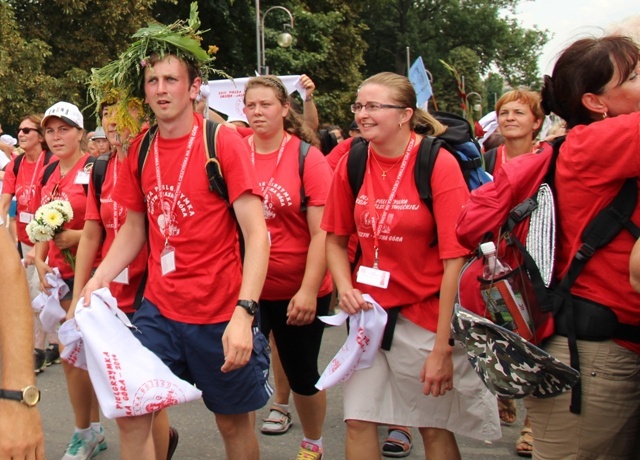 Powitanie pielgrzymów z Cieszyna, Czechowic-Dziedzic i Andrychowa