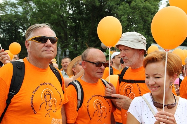 Powitanie pielgrzymów oświęcimskich na Jasnej Górze