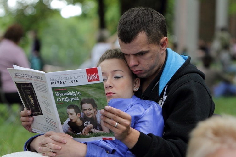 Pielgrzymka kobiet do Piekar - przed Mszą św.