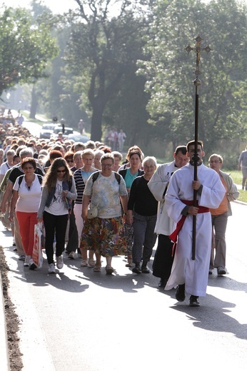 Pielgrzymka kobiet do Piekar - przed Mszą św.