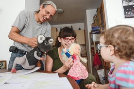 Szczurek Puszek i lalka Helenka to gwiazdy teatru Pauliny i Jerzego Latosów