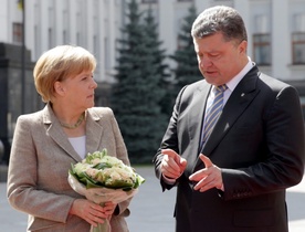 Merkel odwiedza Ukrainę