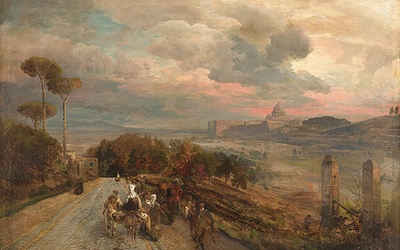 Obraz „Via Cassia koło Rzymu” Oswalda Achenbacha powstał w 1878 roku. W 1946 wykradziony z muzealnej skrytki, po ponad  70 latach wrócił do Wrocławia