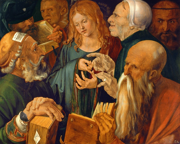 Albrecht Dürer 1471 – 1528  „Chrystus wśród doktorów” 1506 Muzeum Thyssen-Bornemisza, Lugano