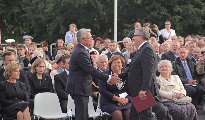 Prezydenci Polski i Niemiec na Westerplatte 