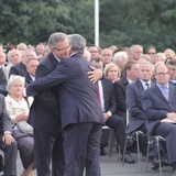 Bronisław Komorowski i Joachim Gauck na Westerplatte 