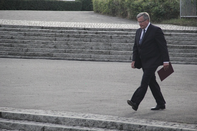 Bronisław Komorowski i Joachim Gauck na Westerplatte 