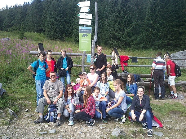 Młodzi z Juszczyny w Tatrach