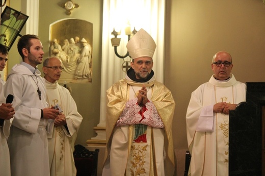 Prymicje bp. Kusego w kościele św. Elżbiety w Cieszynie