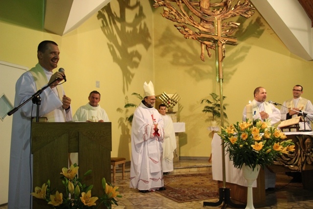 Prymicje bp. Tadeusza Kusego w Cieszynie-Kalembicach